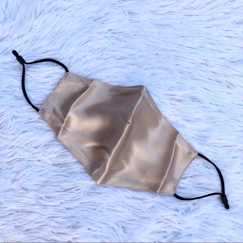 Gold Mulberry Silk Washable Face Cover Mask